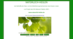 Desktop Screenshot of natuerlich-heilen.de