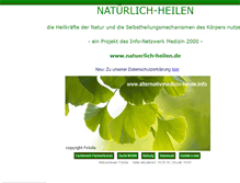 Tablet Screenshot of natuerlich-heilen.de
